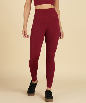 Utility Leggings - Maroon